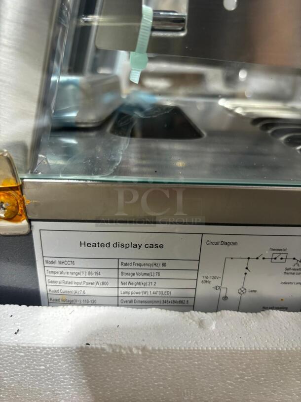 Brand New Marchia MHCC76 Heated countertop display
 - Image 3 of 5