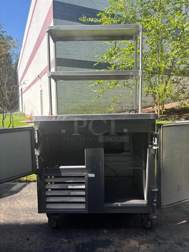 Intertek Leader 2 Door Commercial Refrigeration With Shelves  - Image 5 of 11