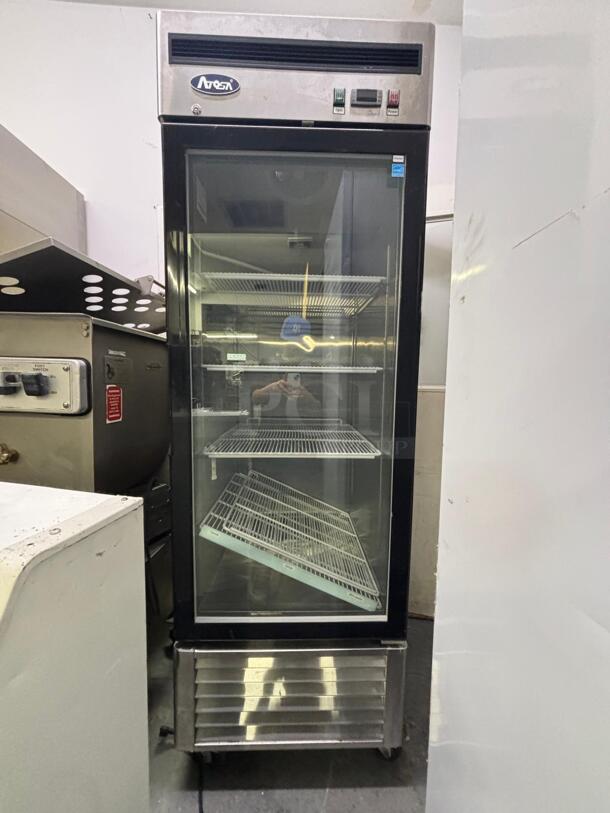 Atosa MCF8705GR 27" Bottom Mount Refrigerator, 1 One Glass Door, 19.1 Cu.Ft
 - Image 1 of 6