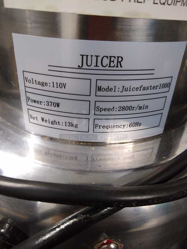 Prepline JUICEFASTER1000 Commercial 1/2 HP Electric Juice Extractor
 - Image 5 of 10