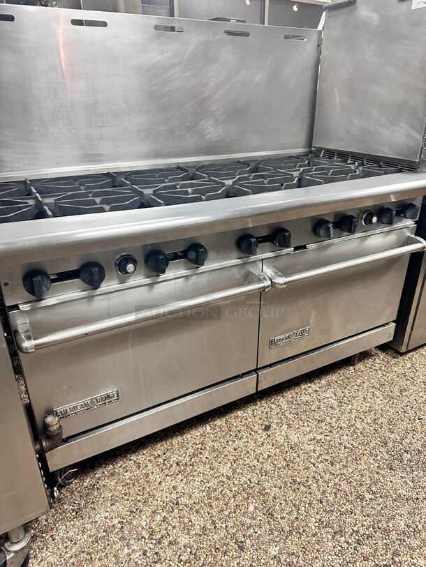 Fully Refurbished American Range Natural Gas 10 Burner With Two Full Size Oven Working