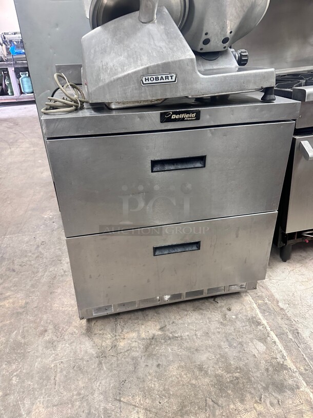 Delfield 27"W Undercounter Freezer w/ (1) Section & (2) Drawers, 115v Tested and Working - Image 2 of 4
