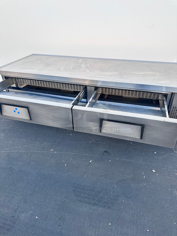 Late Model True TRCB-82 82 inch Chef Base w/ (4) Drawers - 115v Tested and Working - Image 9 of 10