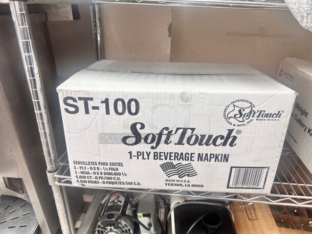New Soft Touch ST-100 1-Ply Beverage Napkin 4000 Ct - Image 4 of 6