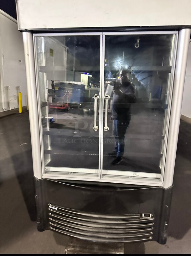 Clean AHT GD XLS Two Glass Swing  Door Merchandiser 115 Volt  - Image 5 of 8