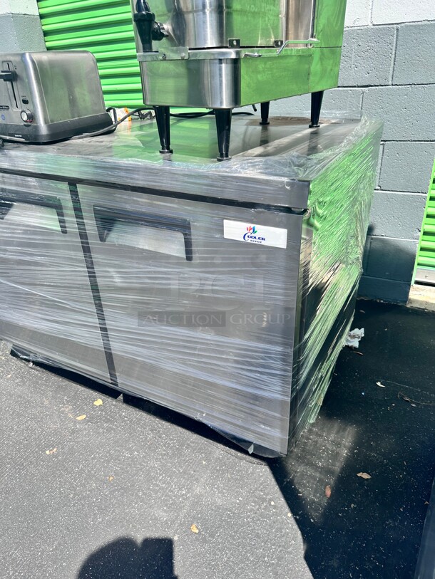 One Year Old Cooler Depot UCC-48R-HC 48 inch Undercounter Refrigerator 115 Volt  - Image 3 of 7