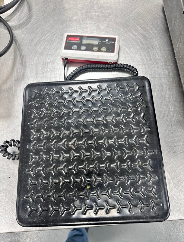 Rubbermaid 4010-88 Pelouze Digital Receiving Scale - 150 lb x 1/5 lb/60 kg x 1/10 kg 115 Volt - Image 3 of 6