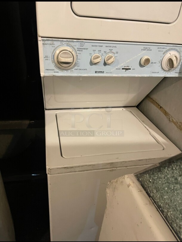 Working Kenmore Heavy Duty Commercial Washer And Dryer Stack 120 Volt  - Image 6 of 6