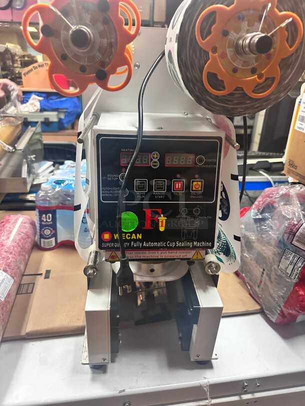 Commercial WantJoin Cup Sealing Machine Full Automatic Cup Sealer Machine 115 Volt - Image 2 of 6