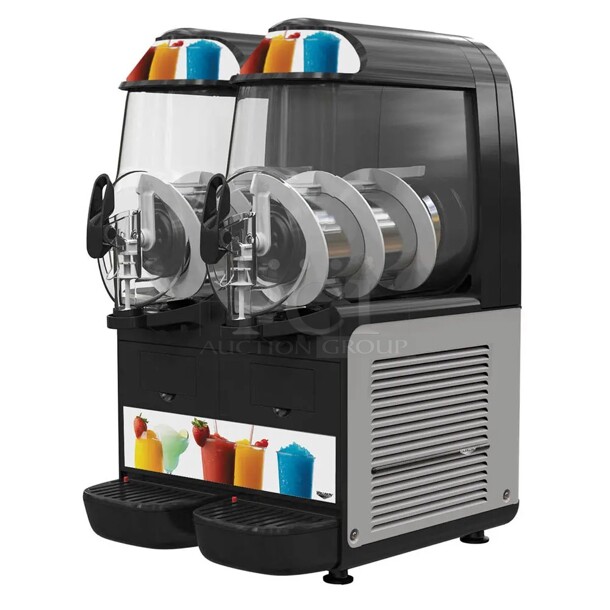 BRAND NEW IN BOX! Vollrath VCBF128-37 Commercial 10 Liter Frozen Beverage Dispenser With Double Bowl. 115 V, 1 Phase.