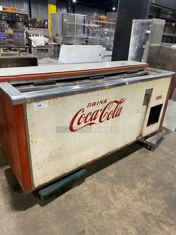 Dixie Narco Commercial Electric Powered Beverage Cooler! Stainless Steel! Model: CFT33C SN: 843294 115V - Image 1 of 8