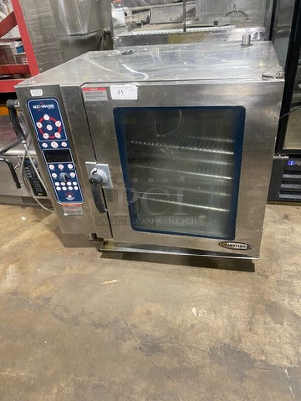 Alto Shaam Commercial Combitherm Convection Oven! With View Through Door! Metal Oven Racks! All Stainless Steel! Model: 1010ES SN: 566773000 208/240V 60HZ 3 Phase