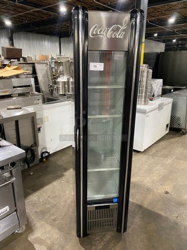 2016 Imbera Single Door Refrigerated Reach In Cooler Merchandiser! With View Through Door! With Poly Coated Racks! Model: VR09CCC02 SN: 642160601727 115V 60HZ 1 Phase