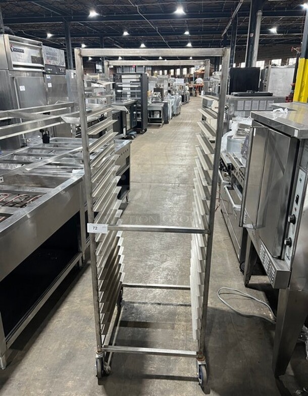 Channel Metal Commercial Pan Transport Rack! On Casters! MODEL AUR12 - Image 1 of 7