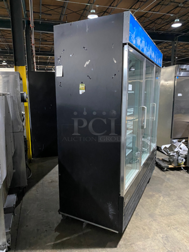 Spartan Commercial 3 Door Reach In Cooler Merchandiser! With View Through Doors! With Poly Coated Racks! Model: SGM-72RS 115V 60HZ - Image 2 of 8