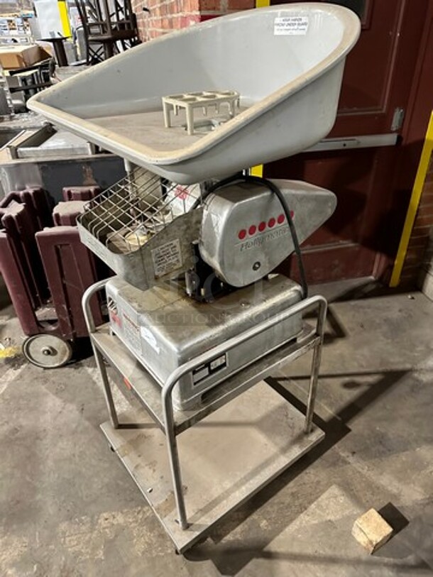Hollymatic Commercial Food Portioning/ Patty Former Machine! On Equipment Stand! With Underneath Storage Space! All Stainless Steel! On Casters! Model: 54 SN: 58666 115V 60HZ 1 Phase - Image 3 of 8