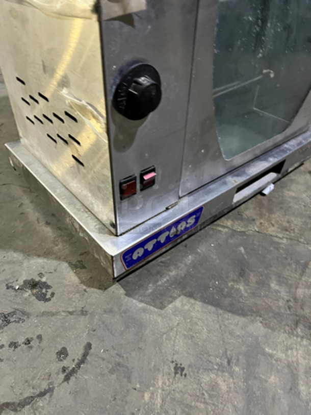 Attias Commercial Countertop Electric Powered Rotisserie Machine! With View Through Door! All Stainless Steel! - Image 7 of 9