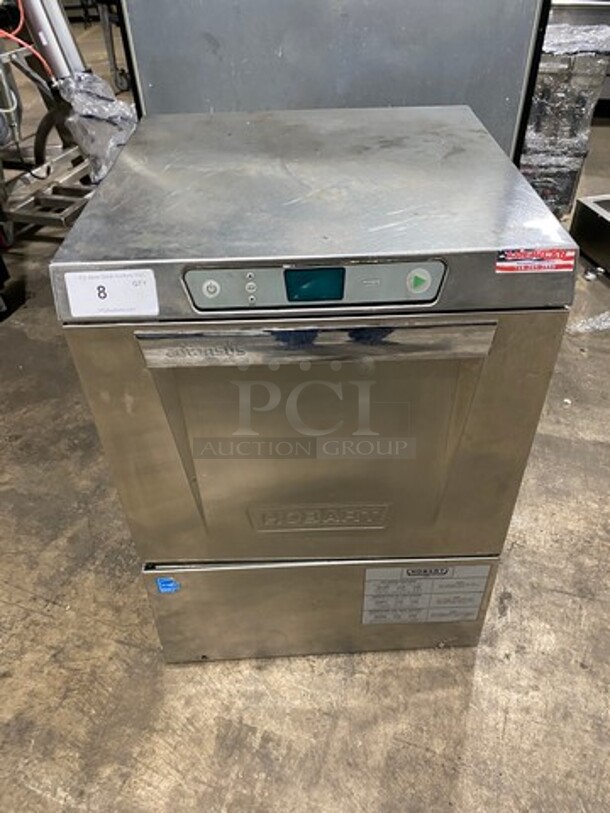 Hobart Commercial Under The Counter New Body Style Heavy Duty Dishwasher! All Stainless Steel! Model: LXER SN: 231183284 120/208V 60HZ 1 Phase