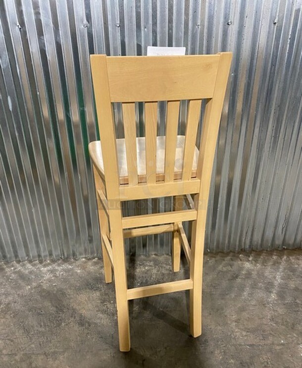 NICE! BRAND NEW! Beechwood Bar Stool!  In Natural! 2x Your Bid! - Image 3 of 7
