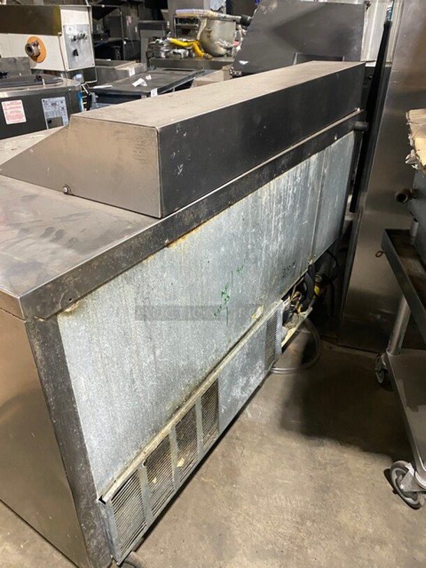 Beverage Air Commercial Refrigerated Sandwich Prep Table! With 2 Door Underneath Storage Space! With Poly Coated Racks! All Stainless Steel! On Casters! Model: SPE6012 115V 60HZ 1 Ph - Image 3 of 9