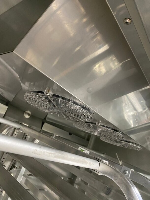 GREAT! Hoshizaki Commercial Double Glass Door Reach In Refrigerator! All Stainless Steel! With Built In Pan Racks! On Casters! 115V 1 Phase! Model: CR2B-FGY SN: E50251C!
 - Image 7 of 10