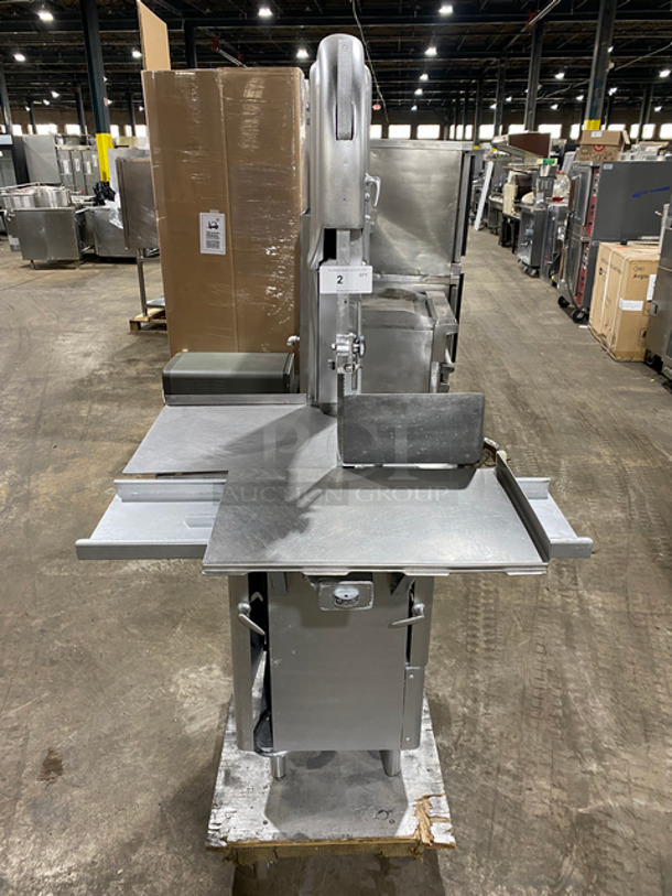 WOW! Biro Commercial Floor Style Heavy Duty Meat Band Saw! All Stainless Steel! On Legs! 208V 3 Phase