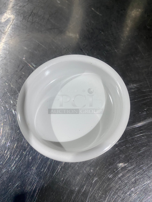 ALL ONE MONEY! Box Full Of White Ceramic Dipping Saucers! - Image 4 of 6