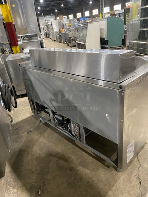 True Commercial Refrigerated Sandwich Prep Table! With 2 Door Underneath Storage Space! All Stainless Steel! On Legs! Model: TSSU6012 SN: 13478439 115V 60HZ 1 Phase - Image 4 of 9