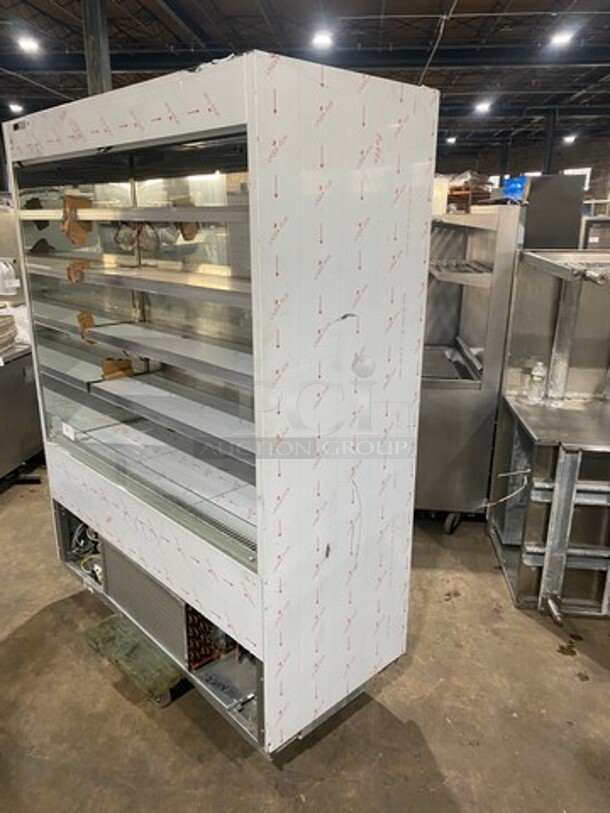 NEW NEVER USED! OUT OF THE BOX! 2016 Ciam Commercial Refrigerated Open Grab-N-Go Display Case! Solid Stainless Steel! MISSING BOTTOM FRONT COVER! Model: MURSTDL6FL15 SN: SN230416 220V 60HZ 1 Phase - Image 2 of 9