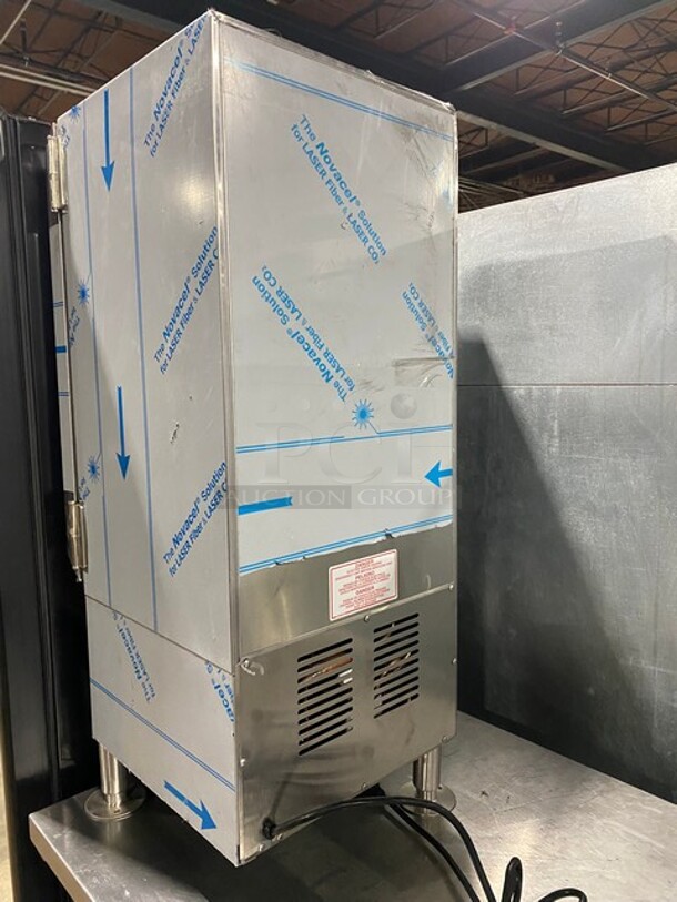 WOW! NEW! Silver King Commercial Countertop Refrigerated Milk Dispenser! Stainless Steel Body! On Legs! Model: SKMAJ1CAM3 SN: FMDP201168A 230V - Image 4 of 9