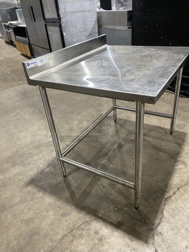 STAFFORD-SMITH Stainless Steel worktable With Back Splash! With galvanized Legs! - Image 2 of 7