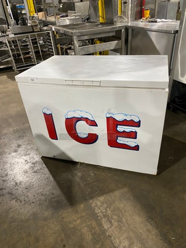 Commercial Reach Down Chest Freezer/ Cooler! With Hinged Top Lid!