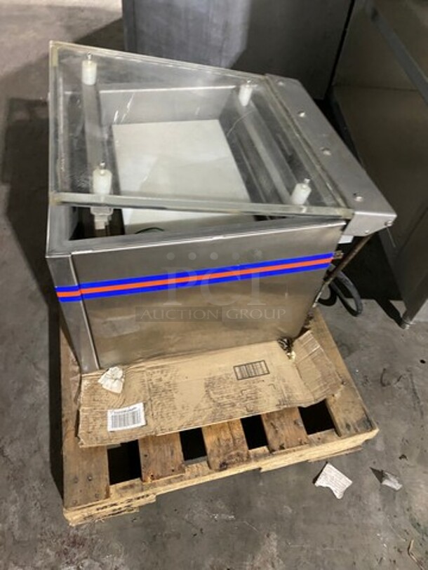 Sipromac Commercial Countertop Vacuum Sealer! Stainless Steel Body! Model: 350 SN: 00846 110V 60HZ 1 Phase - Image 3 of 8