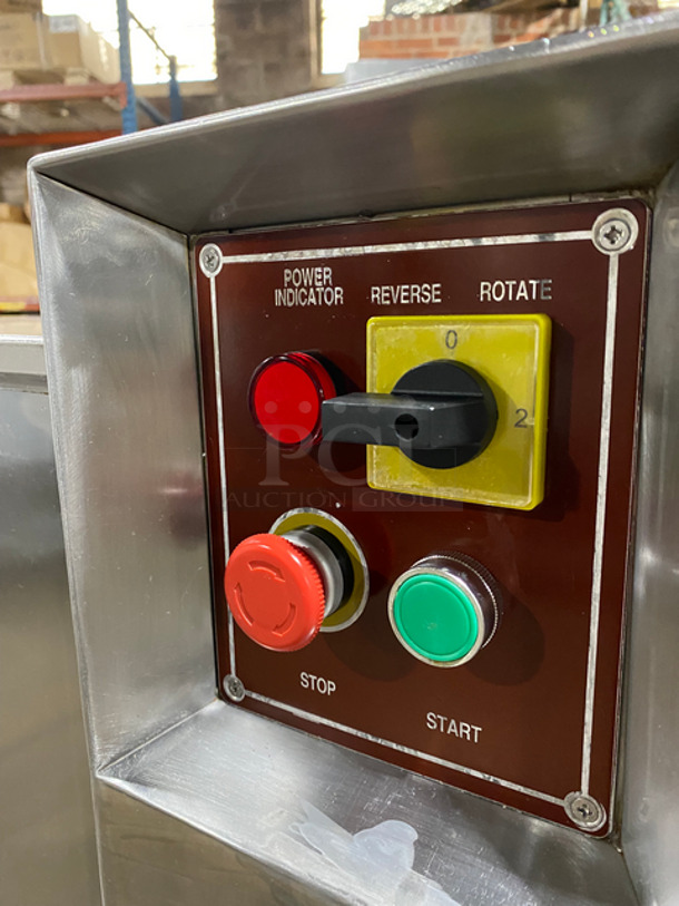 WOW! Glory Commercial Minced Meat/ Filling Mixing Machine! All Stainless Steel! On Casters! Model: BX70A SN: FF90029 110V 60HZ 1 Phase - Image 6 of 8