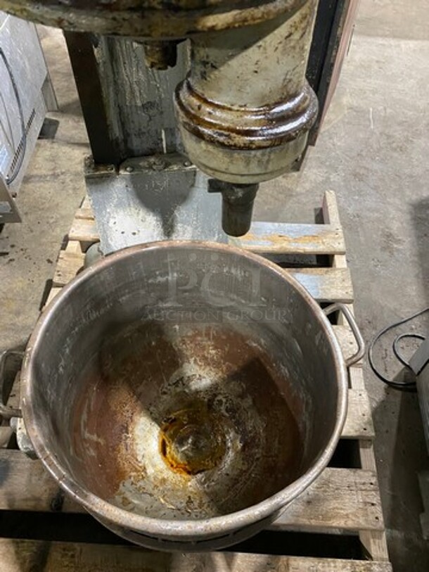 Hobart Commercial Floor Style Heavy Duty Mixer! With Mixing Bowl! With Hook Attachment! - Image 6 of 11