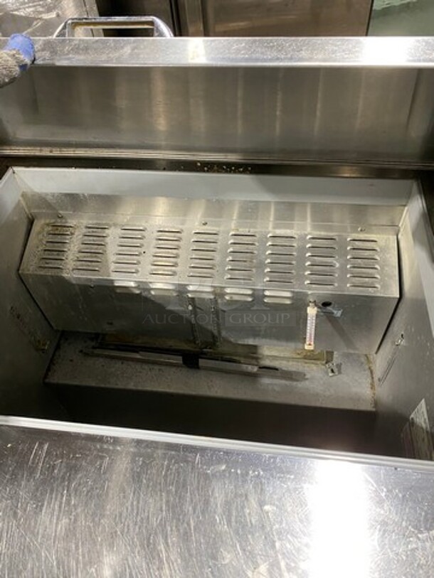 Continental Commercial Refrigerated Sandwich Prep Table! With 2 Door Underneath Storage Space! All Stainless Steel! On Casters! Model: SW3615M SN: 1487851 115V 60HZ 1 Phase! Working When Removed!  - Image 6 of 10