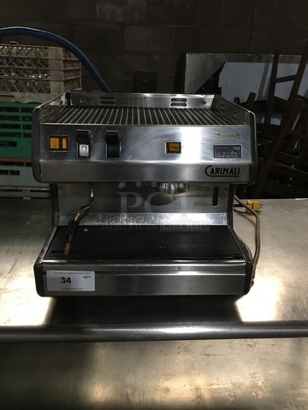Carimali Commercial Countertop Cappuccino/Espresso Machine! All Stainless Steel! Model: 9700011 SN: 051406 120V 60HZ 1 Phase