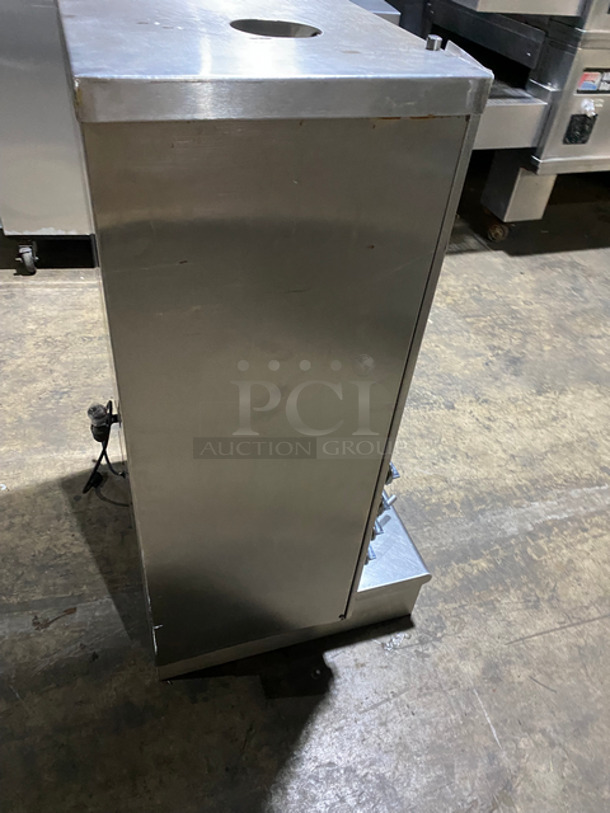 Attias Commercial Natural Gas Powered Countertop Gyro Machine! All Stainless Steel! - Image 3 of 10