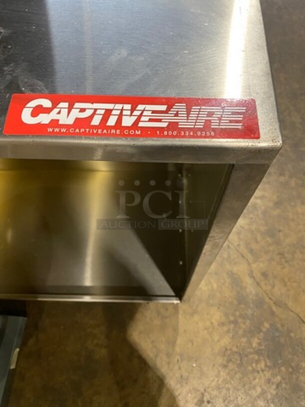 GOOD CONDITION! Captive Aire Commercial 6Ft Exhaust Hood! With Captive Aire Exhaust Fan! All Stainless Steel! Model: 4224VHB, Model: DU12HFA - Image 9 of 11