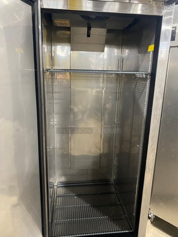 LATE MODEL! 2022 Asber Commercial Single Door Reach In Freezer! All Stainless Steel! On Casters! Working When Removed! Model: ARF23HFHC SN: 8102519008 115V 60HZ 1 Phase - Image 5 of 9