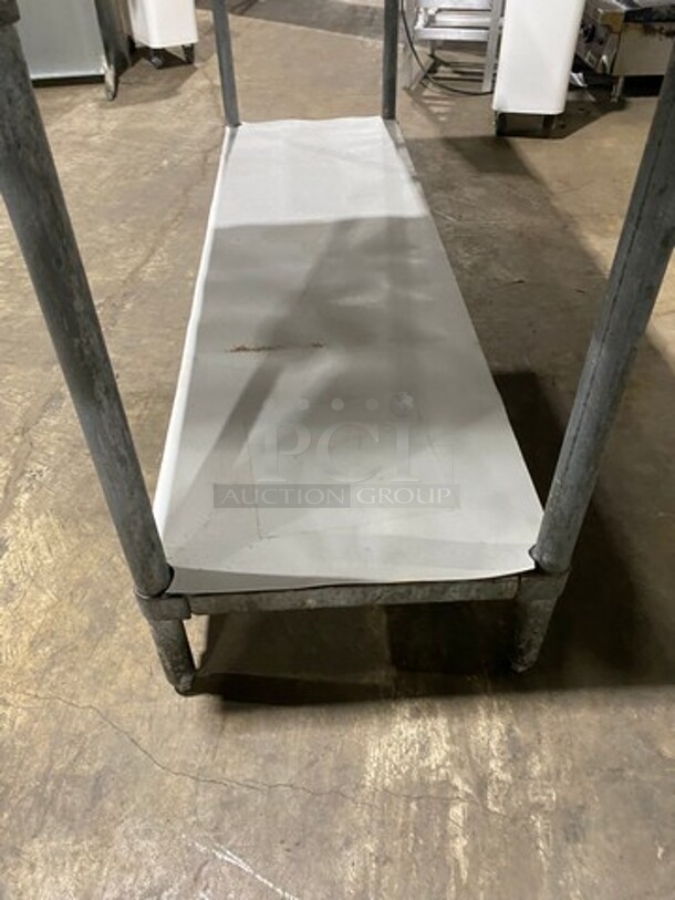 WOW! Universal Solid Stainless Steel Work Top/ Prep Table! With Storage Space Underneath! On Legs! - Image 6 of 7