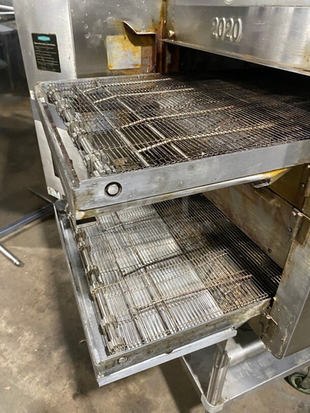 Late Model! 2019 Turbo Chef Commercial Countertop Electric Powered Double Deck Conveyor Pizza/ Baking Oven! All Stainless Steel! Working When Removed! On Equipment Stand! 2X YOUR Bid Makes One Unit! MODEL HhC2020 
SN:2020ED08814 208/240V 3PH - Image 8 of 12