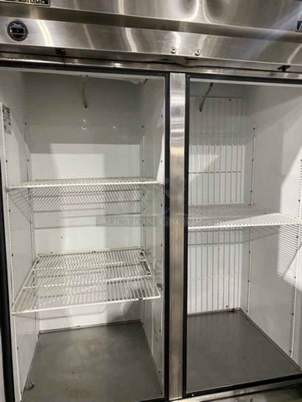 True Commercial 2 Door Half Cooler Half Freezer Combo Unit! With Poly Coated Racks! All Stainless Steel! On Casters! Model: T49DT SN: 6899821 115V 60HZ 1 Phase - Image 5 of 10