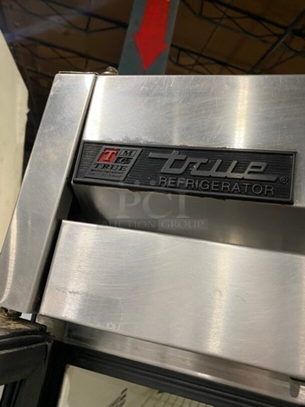 True Commercial 2 Door Reach In Cooler! Poly Coated Racks! All Stainless Steel! Model: T49 SN: 6950022 115V 60HZ 1 Phase - Image 9 of 10