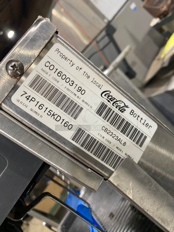 Cornelius Commercial 8 Spout And Ice Dispenser Beverage System! On Commercial Ice Bin! All Stainless Steel! On Legs! Model: CB2323AK SN: 74P1615KD160 115V - Image 9 of 10