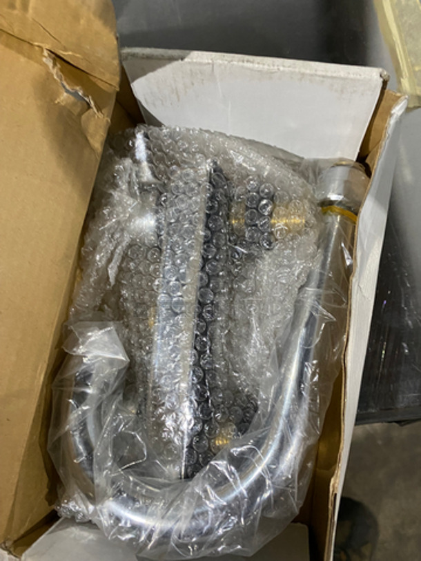 IN A BOX! Commercial Faucet With Handles! Stainless Steel! 2x Your Bid! - Image 3 of 3