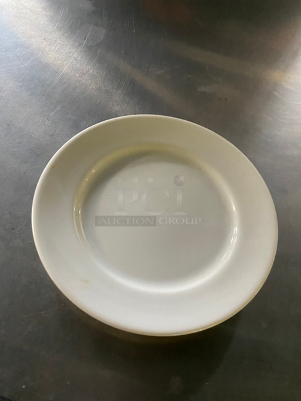 Oneida 6" White Ceramic Plates! 6x Your Bid! Includes Poly Crates! - Image 7 of 7