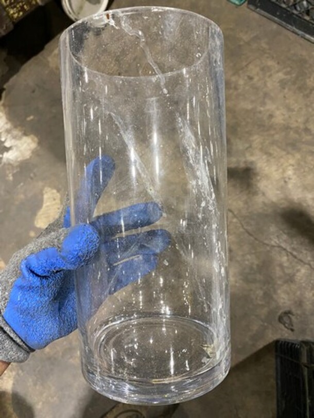 MISCELLANEOUS! Assorted Style Glass Vase, Candle Holders! And More! Includes Black Poly Crate! 5x Your Bid! - Image 7 of 9
