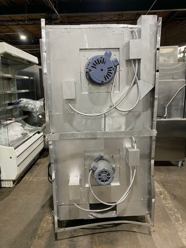 Vulcan Commercial Natural Gas Powered Double Deck Convection Oven! With View Through Doors! Metal Oven Racks! All Stainless Steel! On Casters! 2x Your Bid Makes One Unit! Model: SG1010T SN: 48043915 - Image 2 of 9