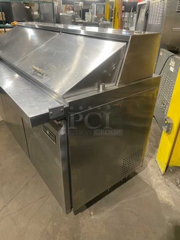Spartan Commercial Refrigerated Sandwich Prep Table! With 3 Door Storage Space Underneath! Poly Coated Racks! All Stainless Steel! On Casters! Model: SST7230 115V - Image 2 of 8